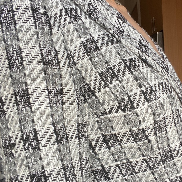 NEW TWEED BLACK AND WHITS BLAZER MINI DRESS - Picture 2 of 4